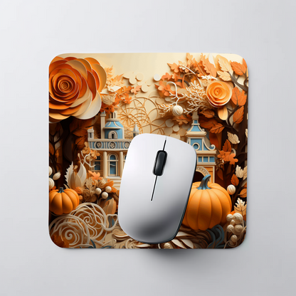 Spiced Pumpkin Holiday Fall Thanksgiving Mouse Pad (Rectangle)