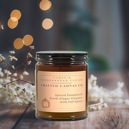 Pumpkin Gingerbread Fusion Fall Candle