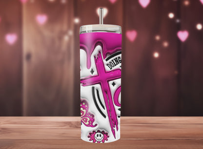 Doing my best and letting God do the rest, Skinny Tumbler, 20oz