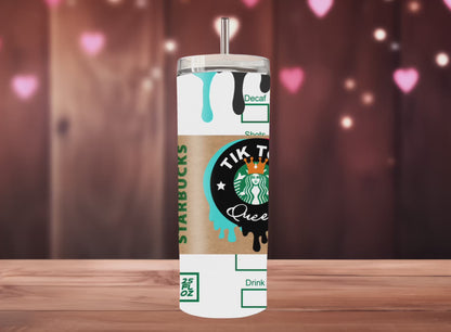 Tik Tok Starbucks Skinny Tumbler, 20oz