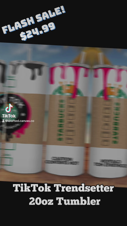 Tik Tok Starbucks Skinny Tumbler, 20oz