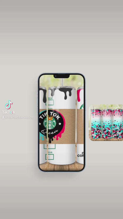 Tik Tok Starbucks Skinny Tumbler, 20oz