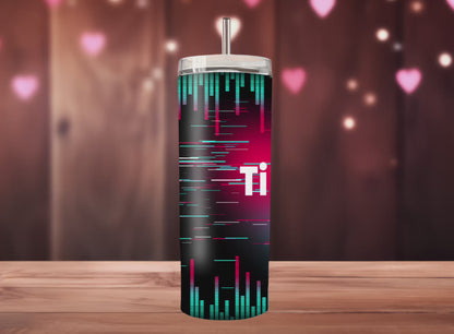 Tik Tok Life Skinny Tumbler, 20oz